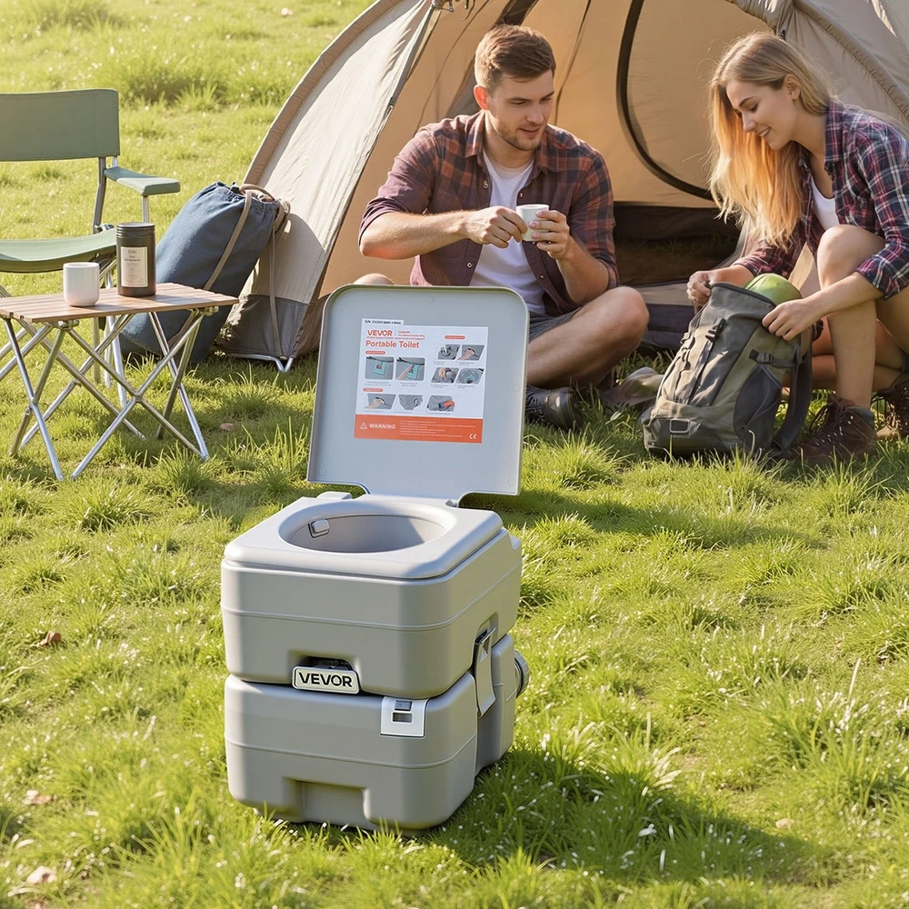 VEVOR Nešiojamas tualetas, 20L talpos bakas, 120 praplovimų