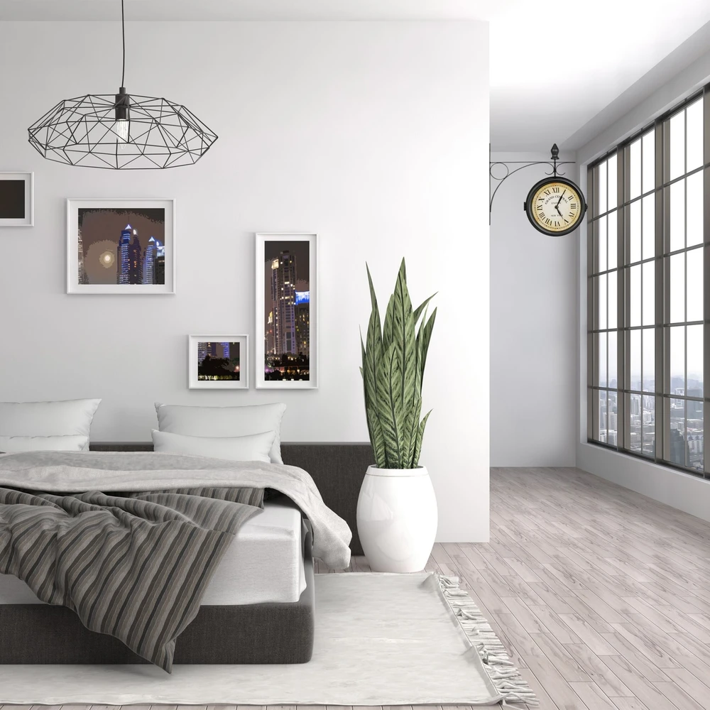 Relaxdays Niujorko stoties laikrodis juodos spalvos