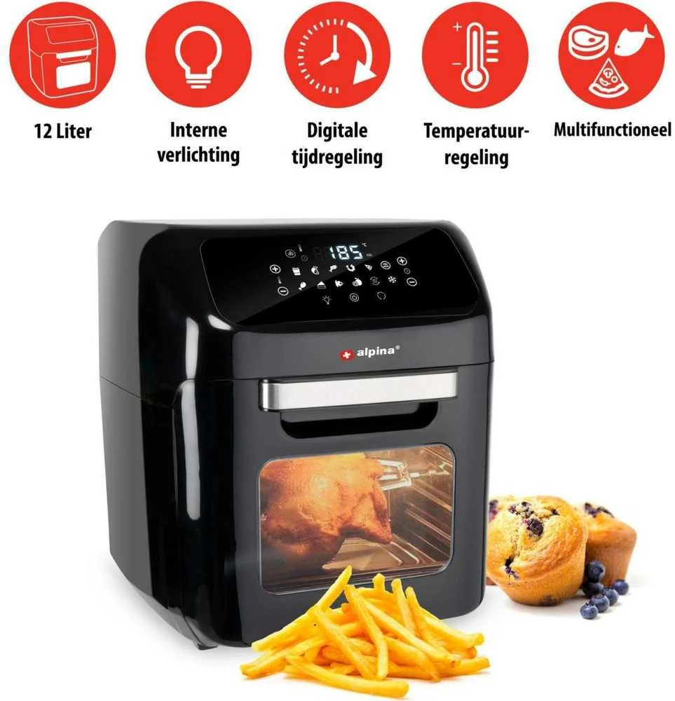 Karšto oro gruzdintuvė Alpina Oven, 12L