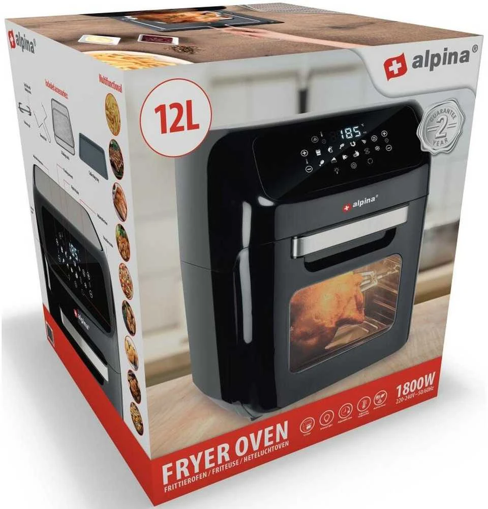 Karšto oro gruzdintuvė Alpina Oven, 12L