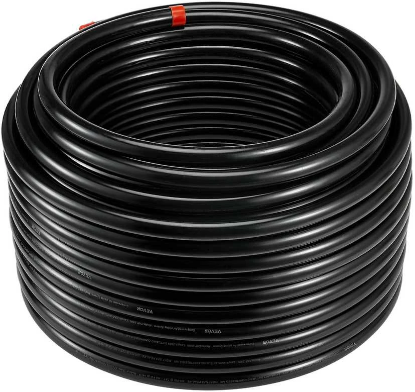 Vevor Oro kompresoriaus linijos komplektas 3/4'' x 60,96 m, juodas