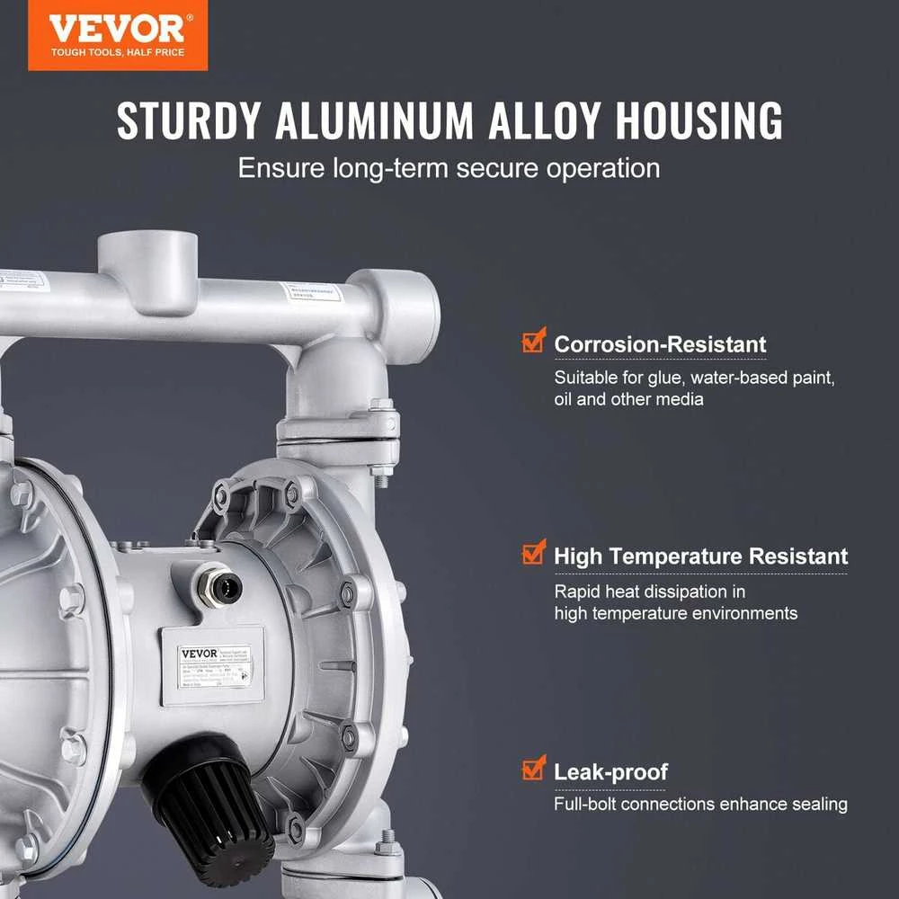 VEVOR Oro varoma dviejų diafragmų pompa 44 l/min
