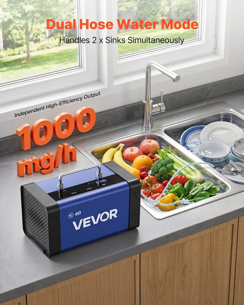 VEVOR Ozono generatorius 60000 mg/h iki 450 m²