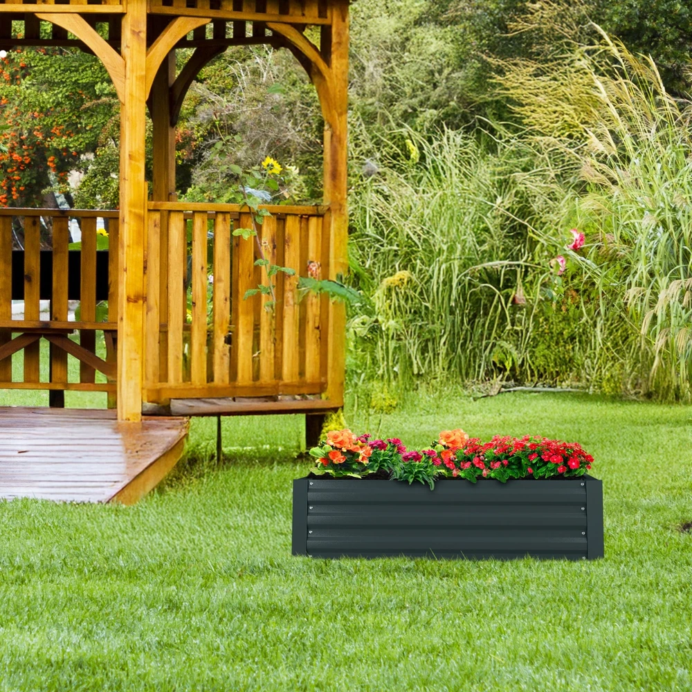 Relaxdays Paaukštinta metalinė gėlių lysvė