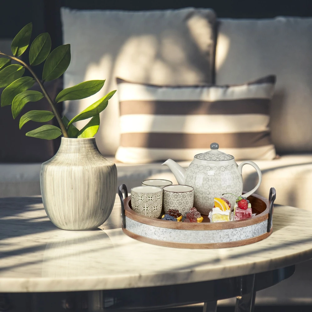 Relaxdays Padėklas serviravimui iš mango medienos