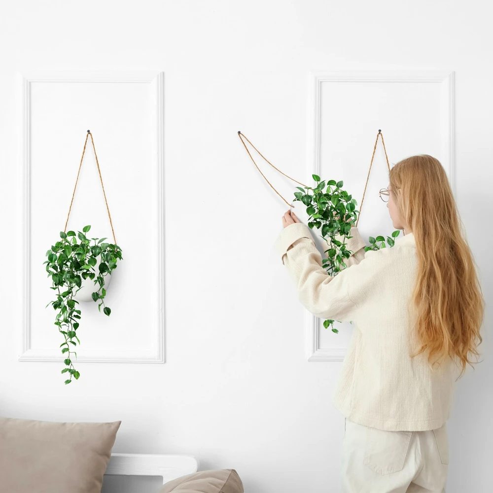 Relaxdays Pakabinama sieninė vaza, 3 vnt. rinkinys