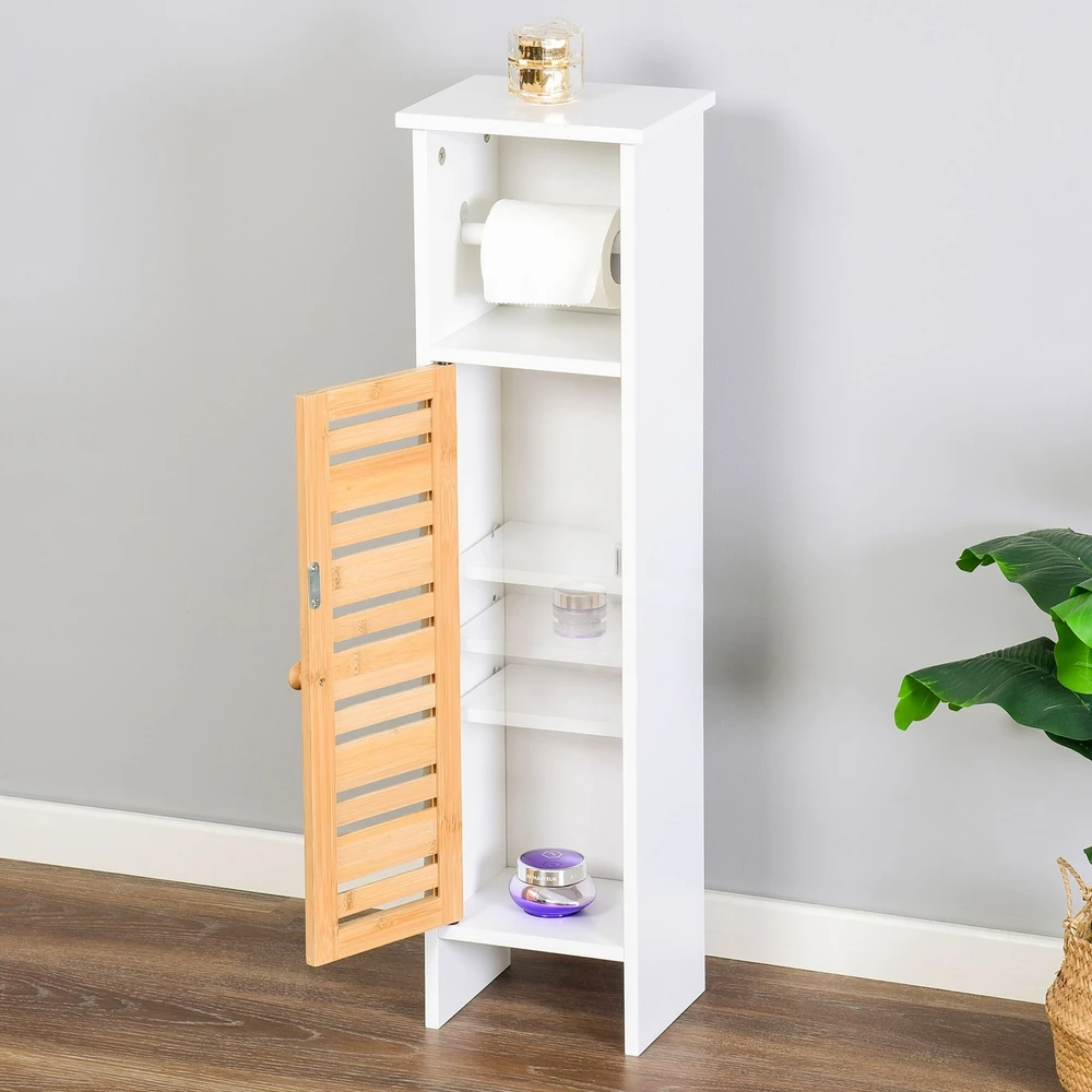 Relaxdays Pastatomas tualetinio popieriaus laikiklis, 3 lentynos