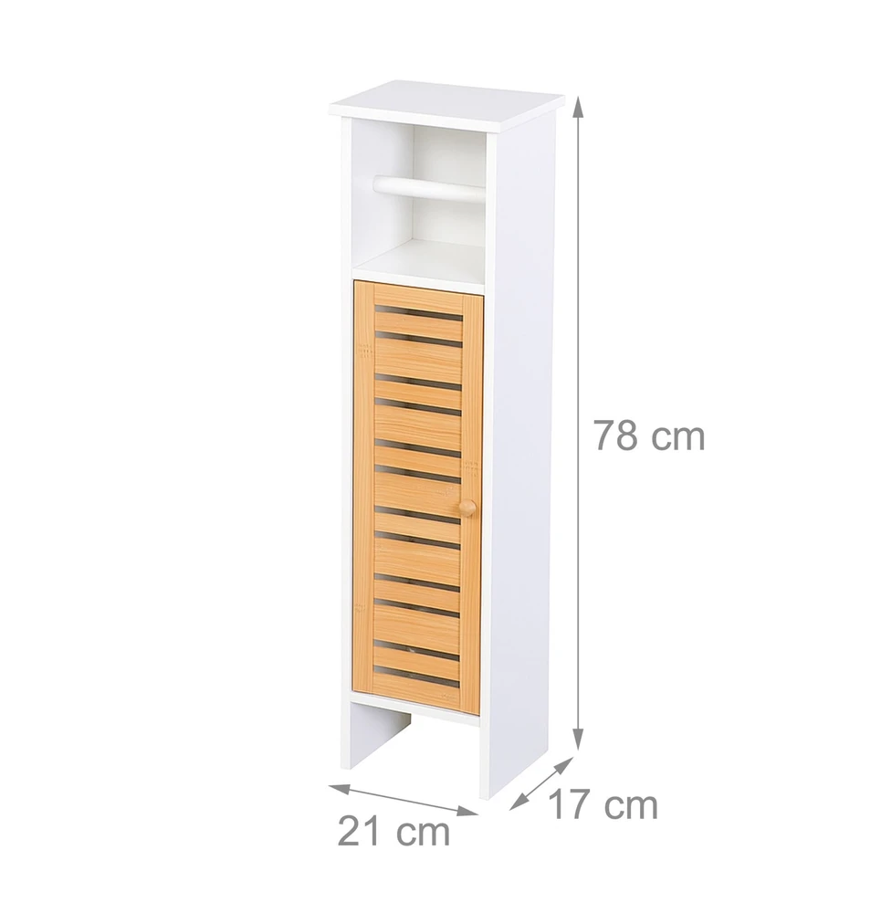 Relaxdays Pastatomas tualetinio popieriaus laikiklis, 3 lentynos