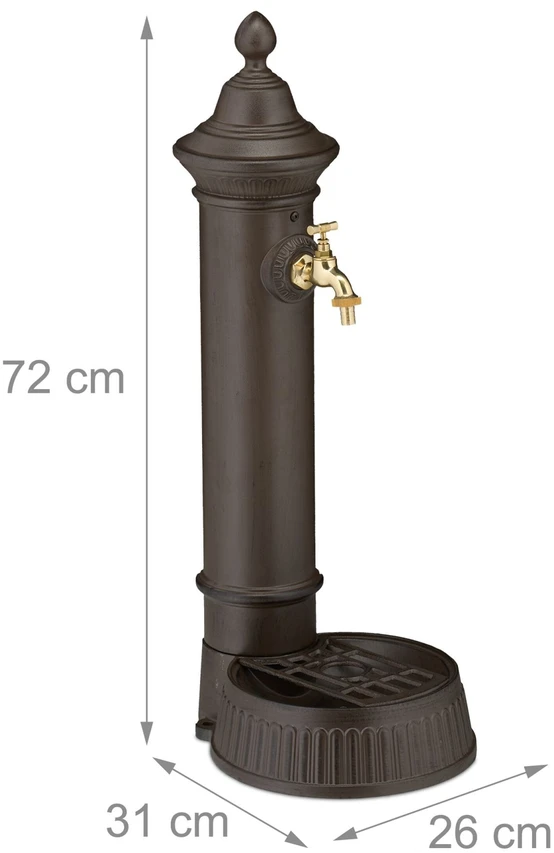 Relaxdays Pastatomas vandens fontanas 72 cm