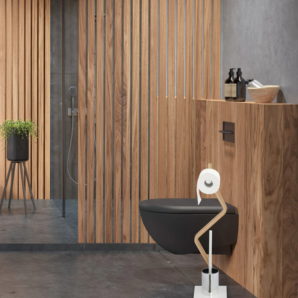 Relaxdays Pastatomas WC rinkinys baltos spalvos