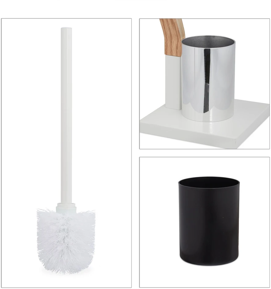 Relaxdays Pastatomas WC rinkinys baltos spalvos