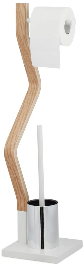 Relaxdays Pastatomas WC rinkinys baltos spalvos
