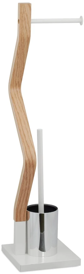 Relaxdays Pastatomas WC rinkinys baltos spalvos