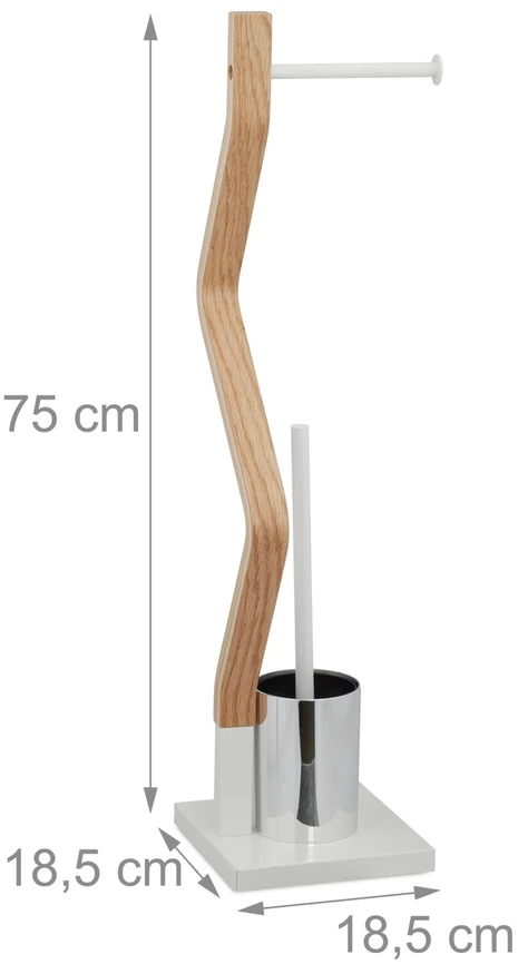 Relaxdays Pastatomas WC rinkinys baltos spalvos