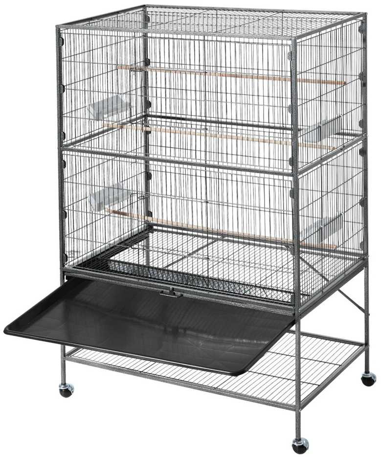 Vevor Paukščių narvas 930 x 580 x 1510 mm su lygiu stogu