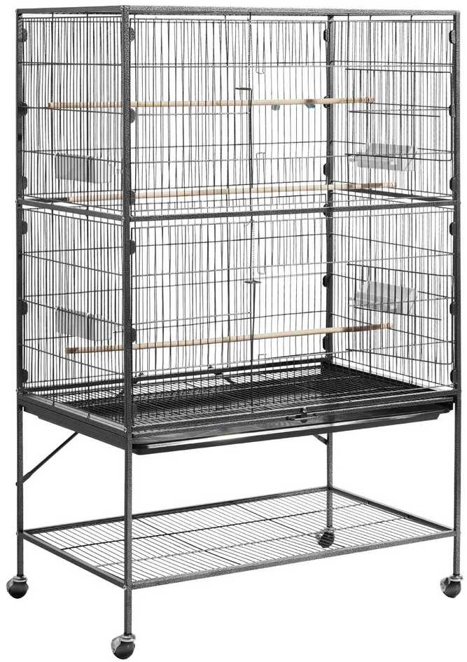 Vevor Paukščių narvas 930 x 580 x 1510 mm su lygiu stogu