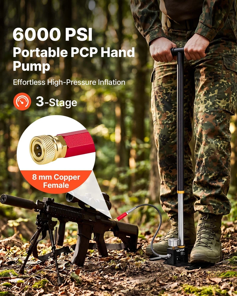 PCP rankinis siurblys, 3 pakopų