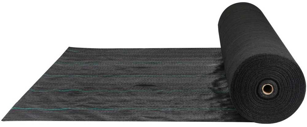 VEVOR Piktžolių barjerinė plėvelė, juoda, 1.5 x 76.2 m