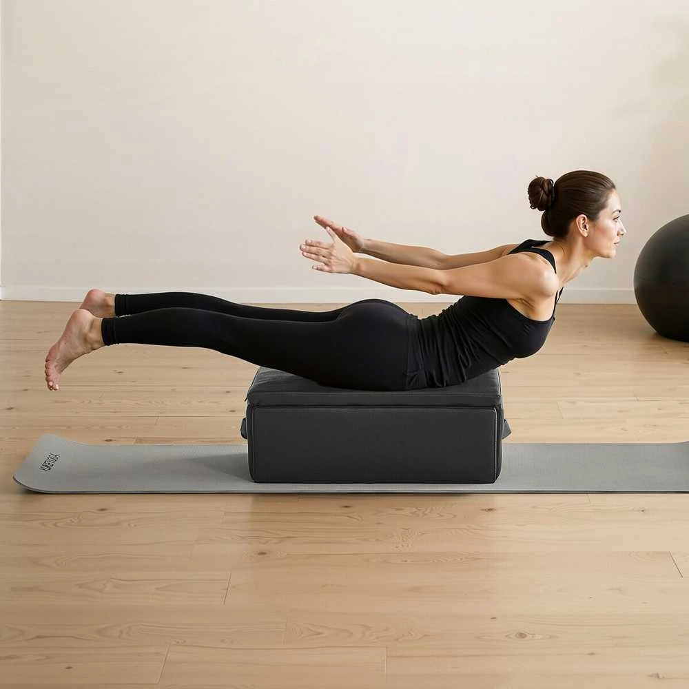 Vevor Pilates treniruokliui skirta dėžė juoda