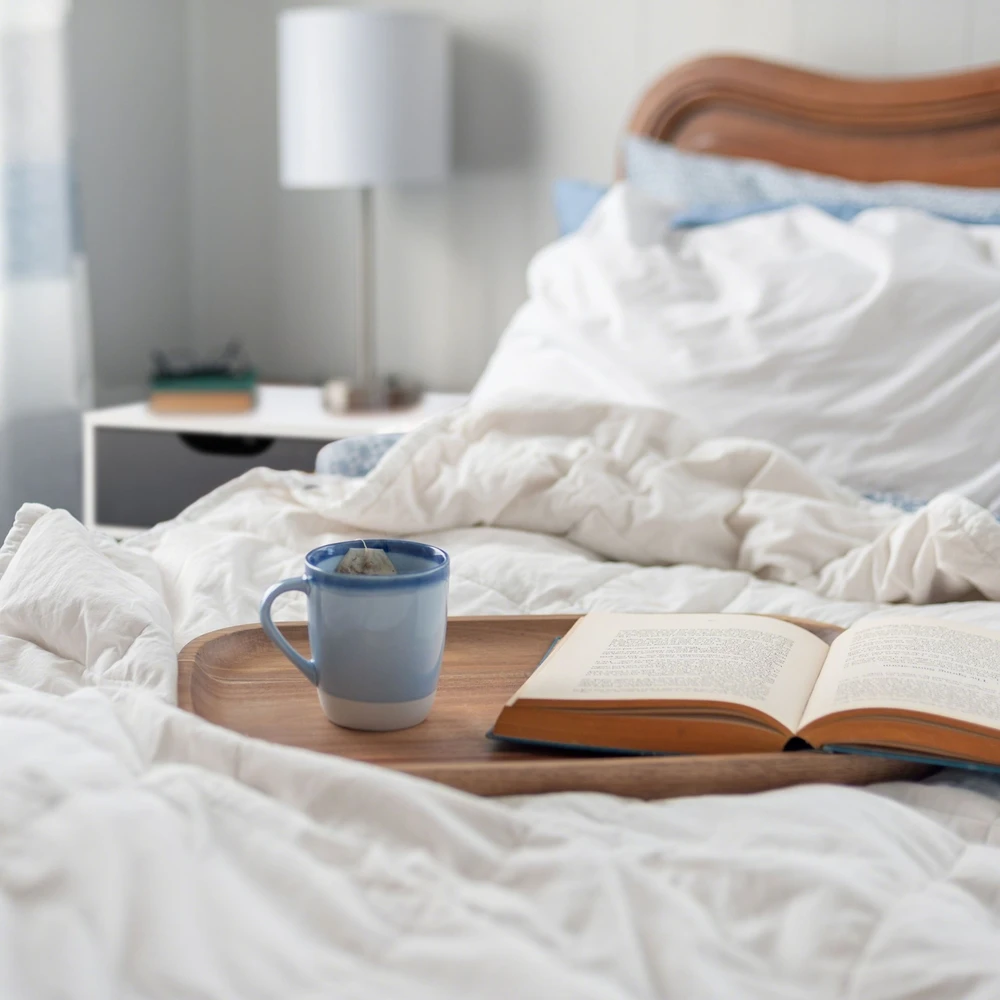 Relaxdays Pilkai balta naktinė spintelė