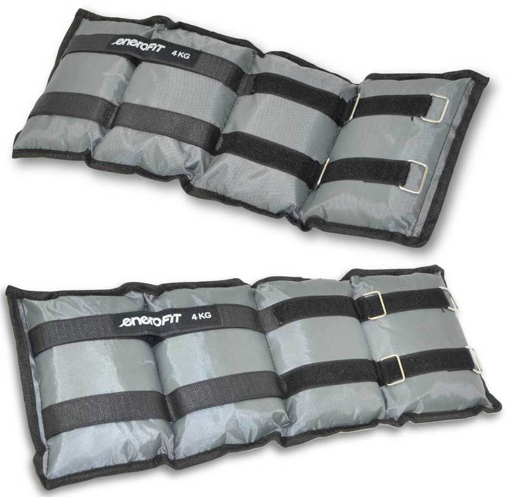 Rankų ir kojų svoriai EB Fit, 8kg (2x4kg), pilki