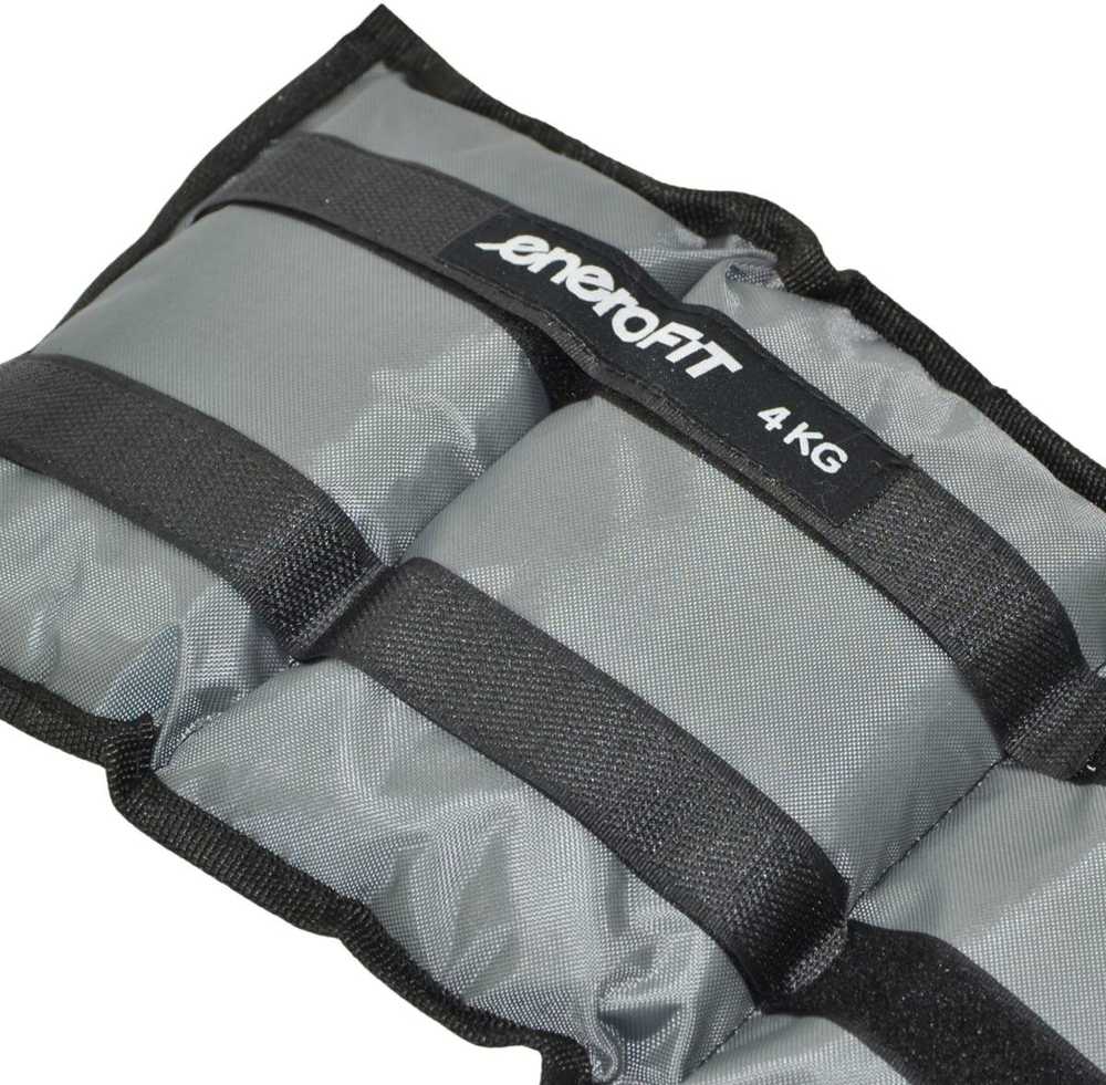 Rankų ir kojų svoriai EB Fit, 8kg (2x4kg), pilki