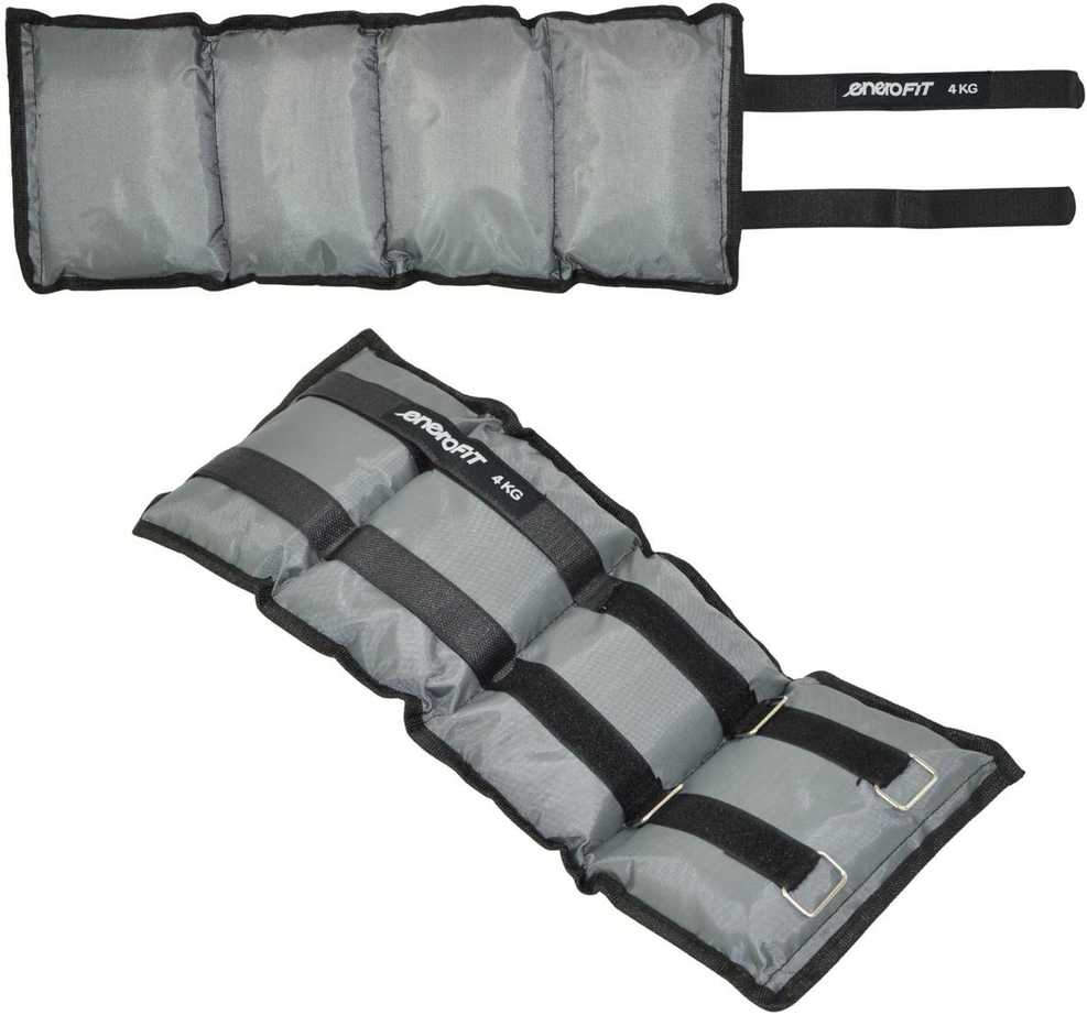 Rankų ir kojų svoriai EB Fit, 8kg (2x4kg), pilki