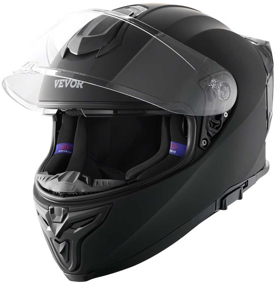 VEVOR Pilnas motociklininko šalmas su Bluetooth