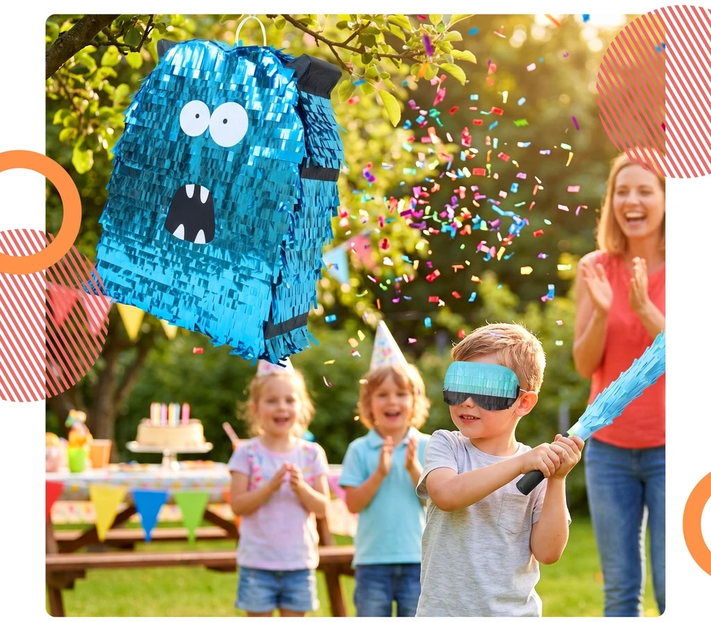 Relaxdays Piñata Monstro rinkinys