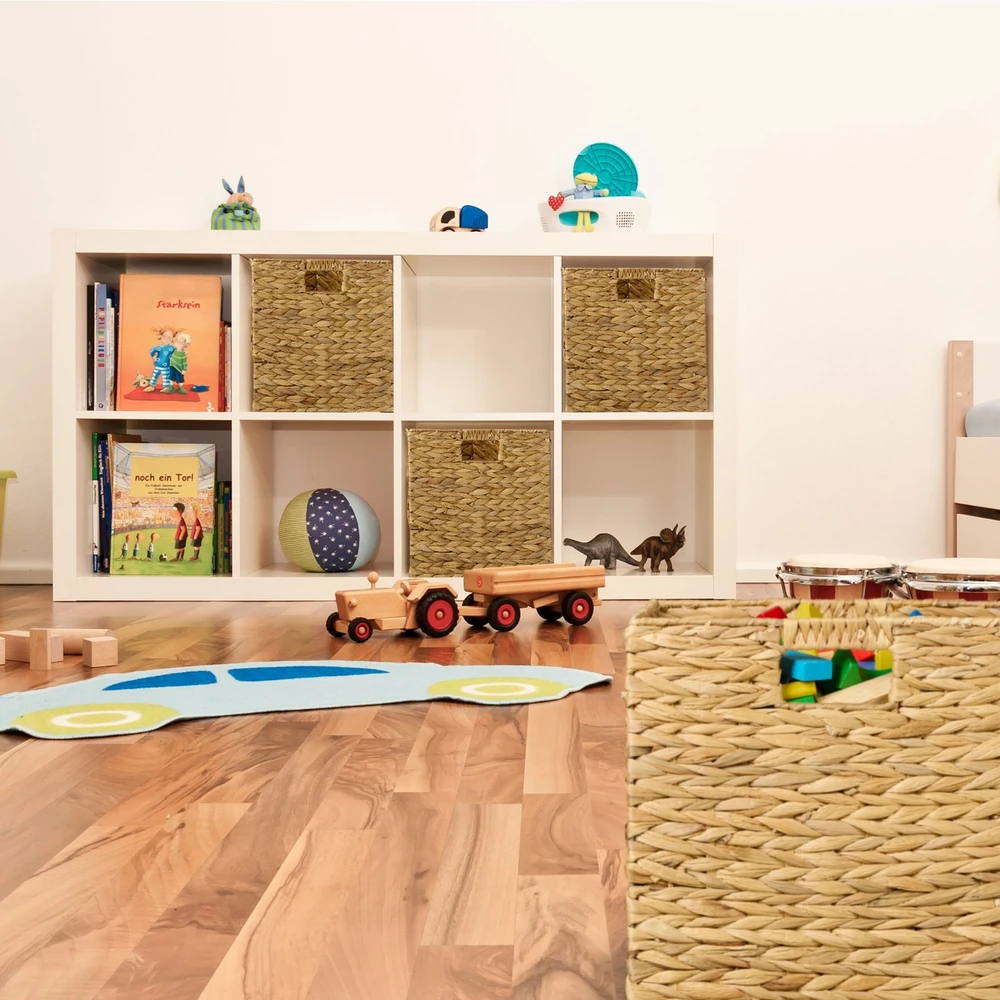 Relaxdays Pintų vandens hiacintų daiktų laikymo krepšių rinkinys