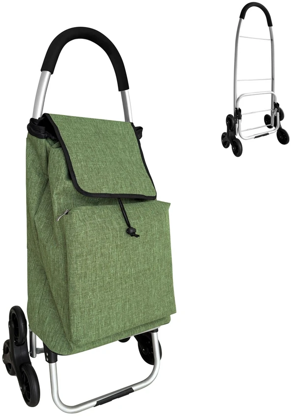 Relaxdays Pirkinių vežimėlis laiptams 45 l