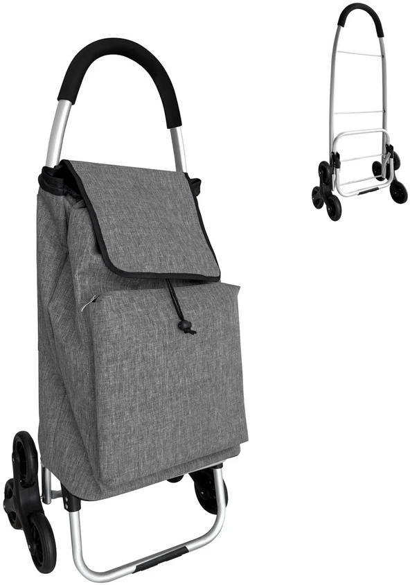 Relaxdays Pirkinių vežimėlis laiptams 45 l