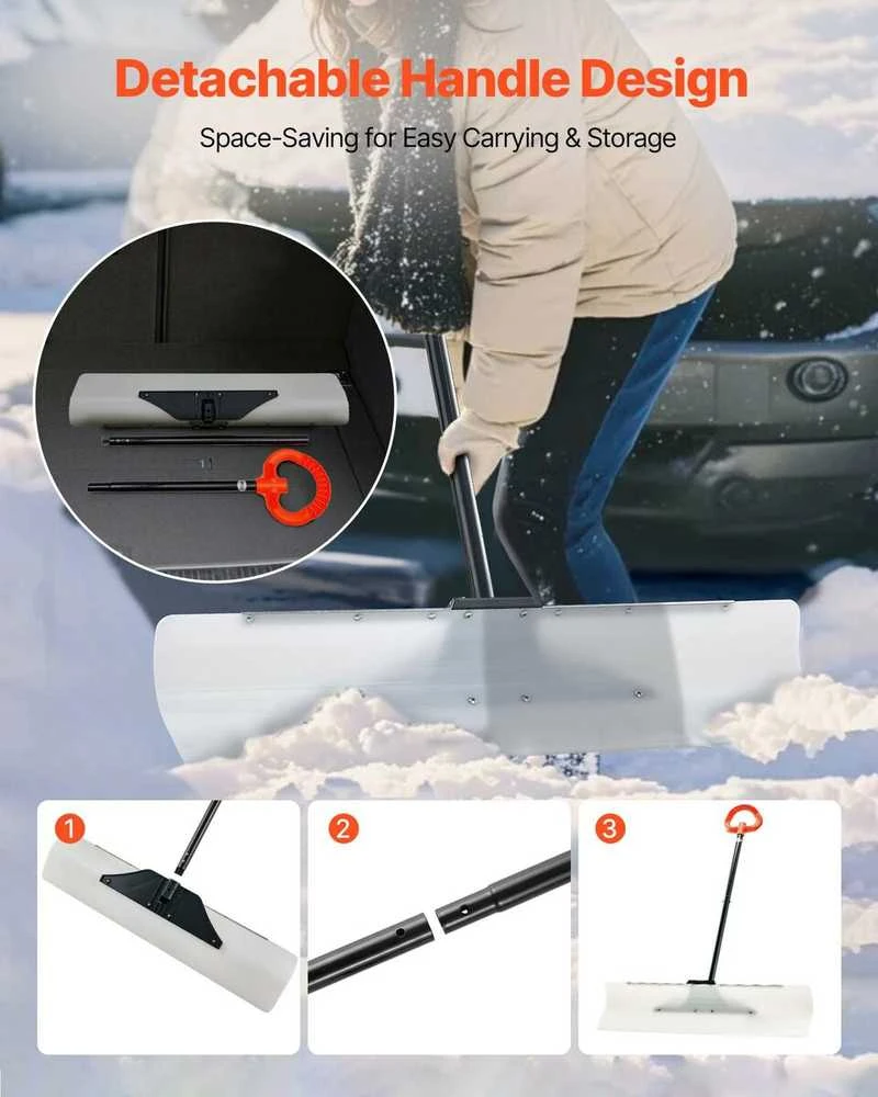 VEVOR Plastikinis sniego stūmiklis 91 cm