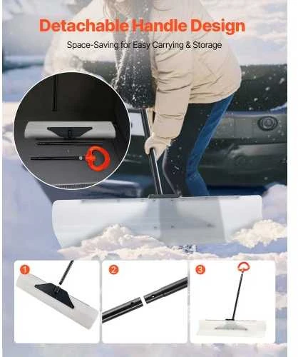 VEVOR Plastikinis sniego stūmiklis 91 cm