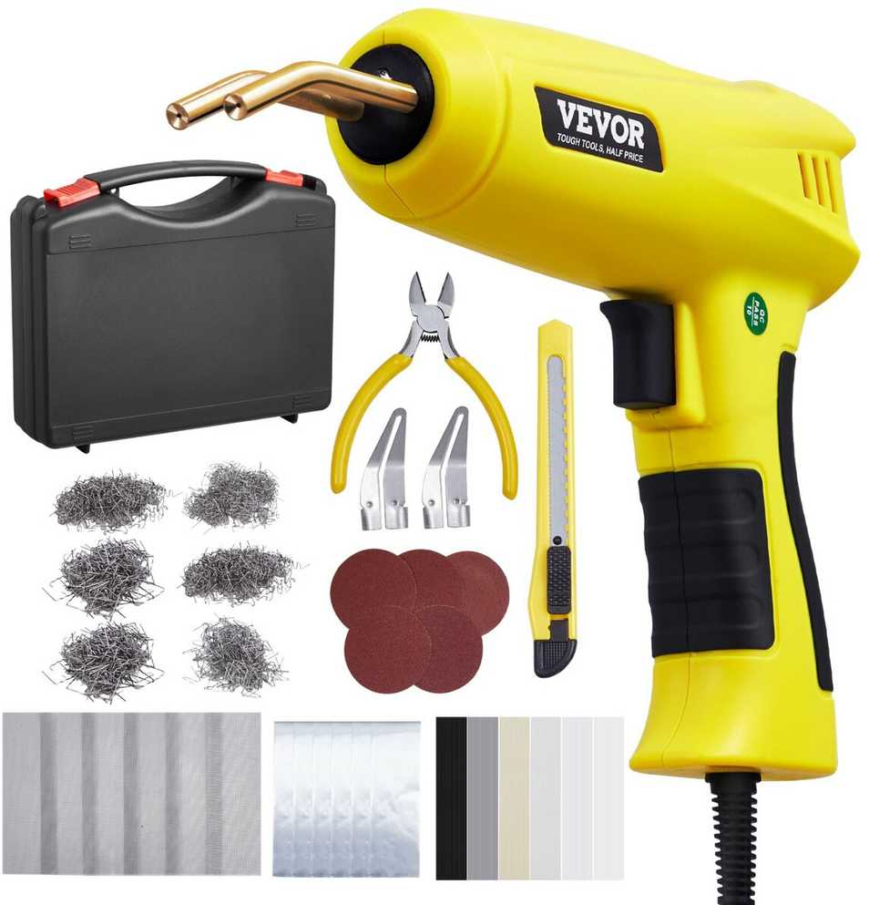 VEVOR Plastiko suvirinimo prietaisas 220W su segtukais ir strypais