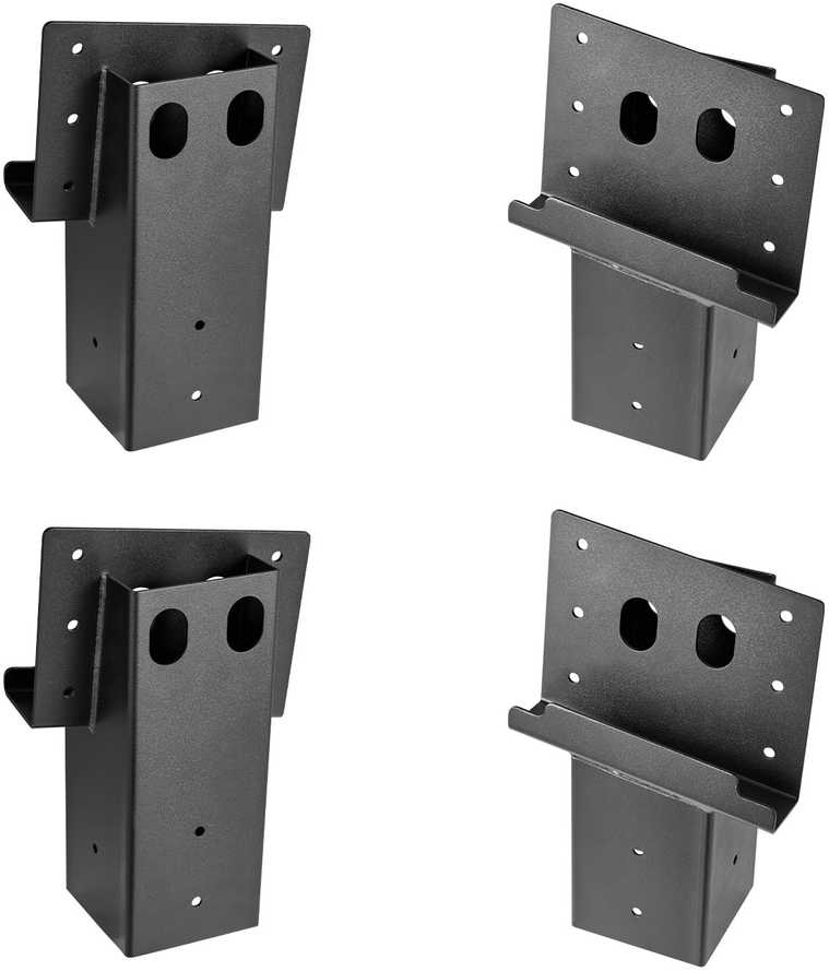 VEVOR Platformos kampinės laikikliai 88.9x88.9 mm, 4 vnt.
