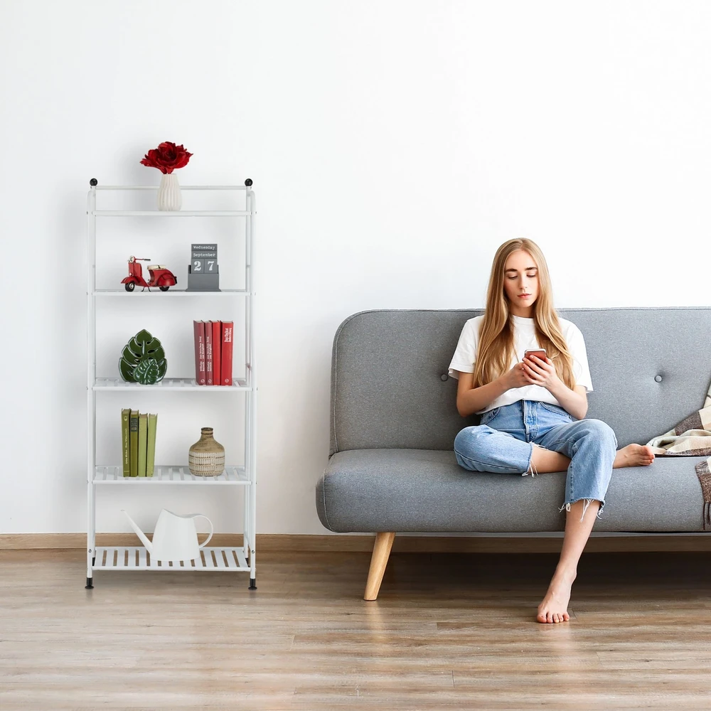 Relaxdays Plati laikymo lentyna su 5 pakopomis