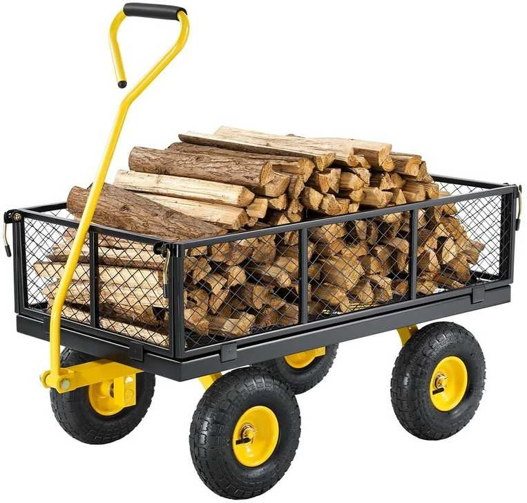 VEVOR Plieninė sodo vežimėlis 408 kg talpa