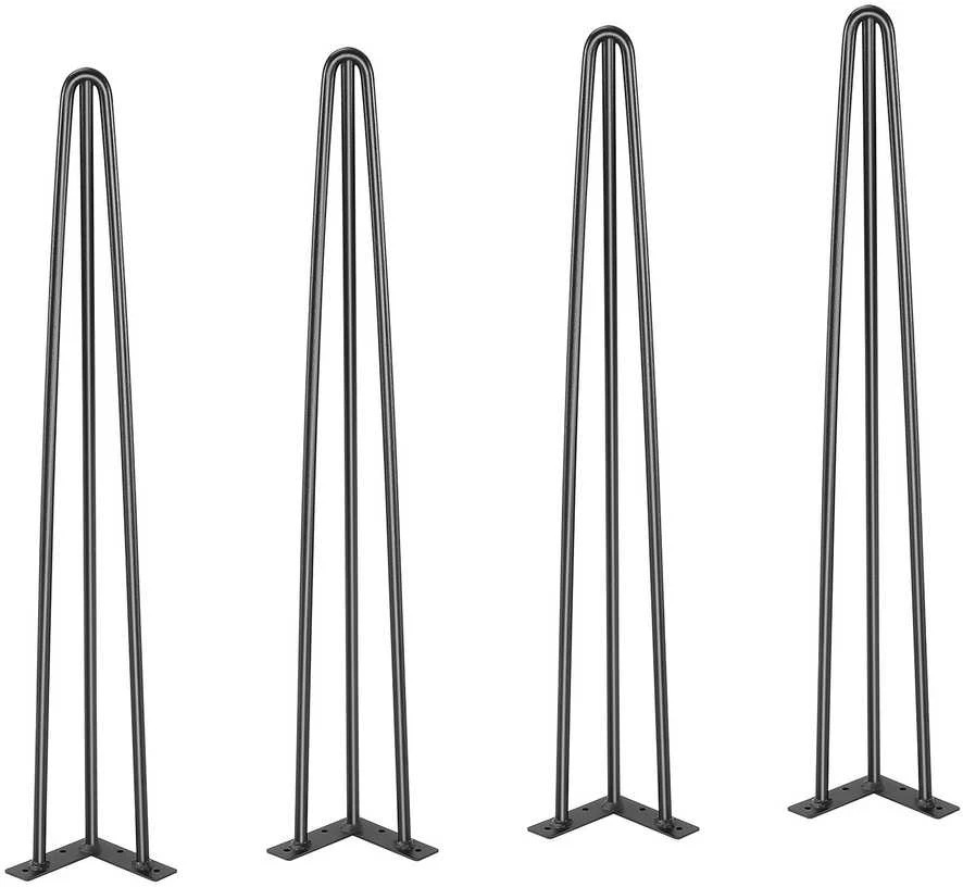 VEVOR Plieninės plaukų smeigtukų stalo kojos 71 cm, 4 vnt.