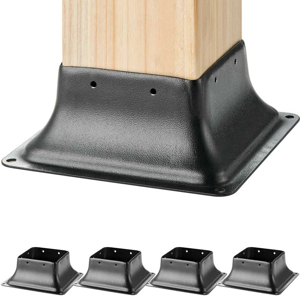 VEVOR Plieninis stulpų laikiklis 4 vnt. 101.6x101.6 mm