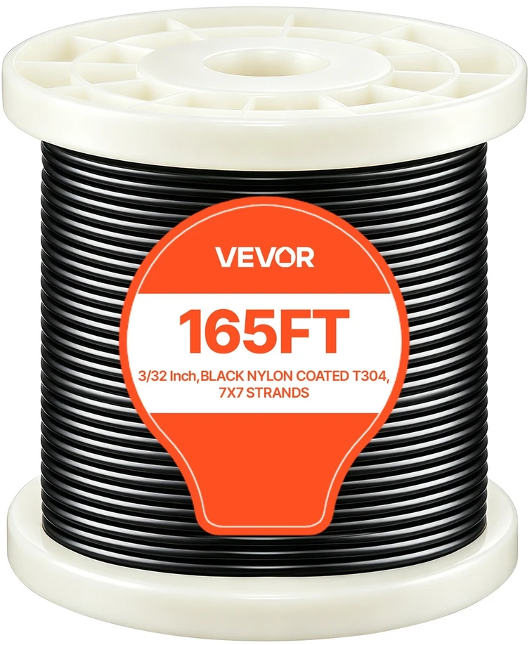 VEVOR Plieno trosas 2,38 mm, 50,3 m ilgio