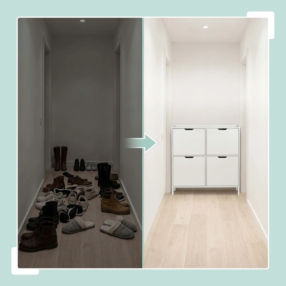 Relaxdays Plona batų spintelė su 4 skyriais