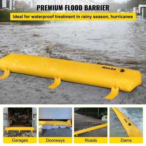 VEVOR Potvynių barjeras PVC, 3,66 m x 30,5 cm