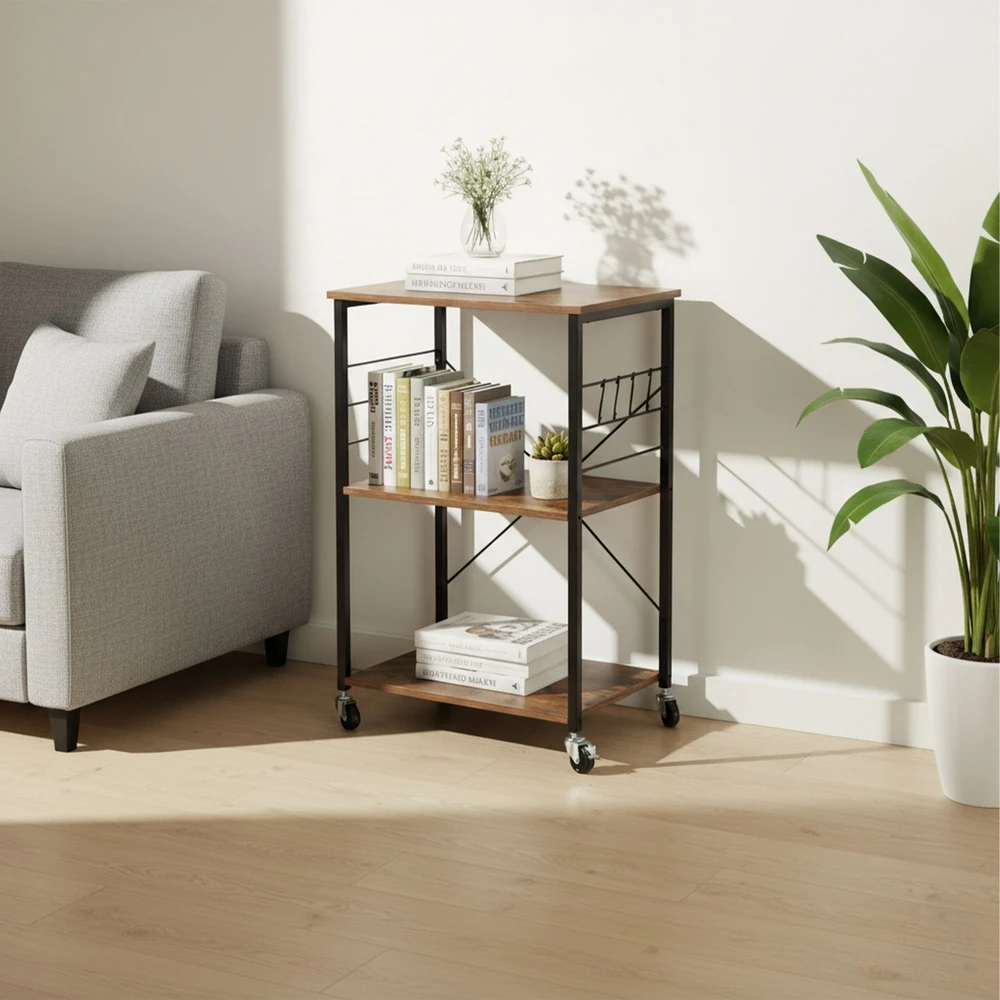 Relaxdays Pramoninis 3 lygių vežimėlis