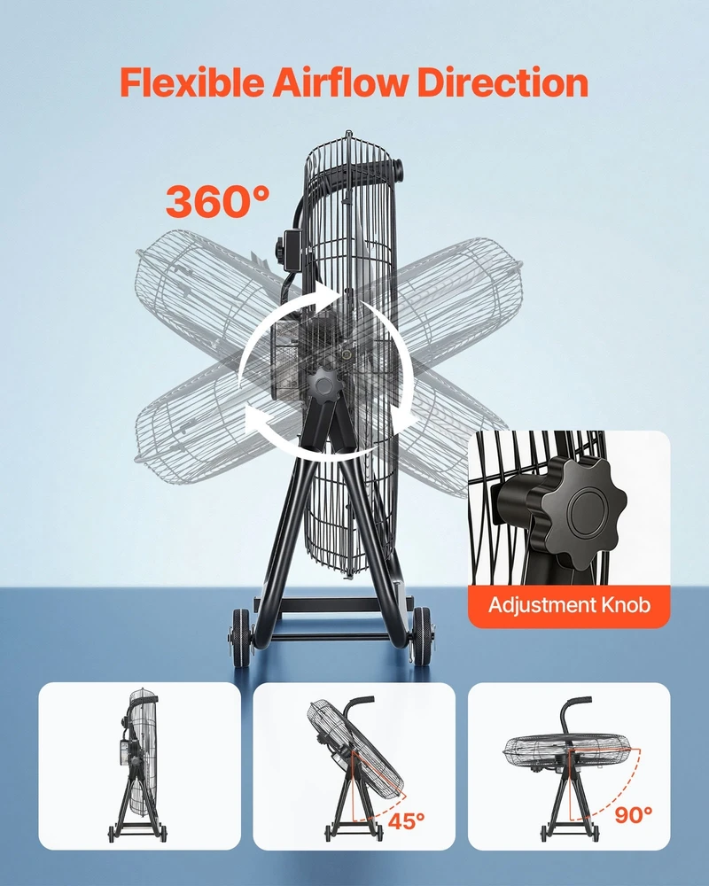 VEVOR Pramoninis 762 mm būgninis ventiliatorius, 12000 CFM