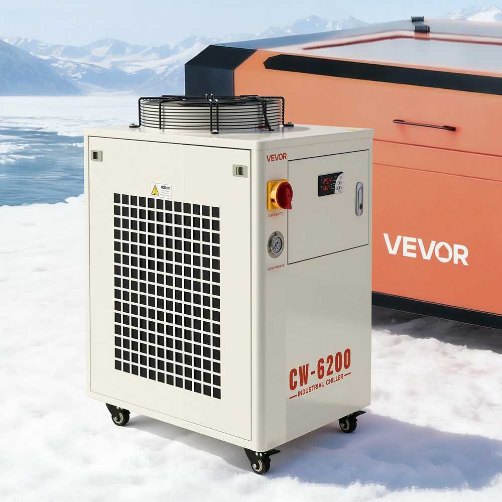 VEVOR Pramoninis vandens aušintuvas, 5000W, su kompresoriumi