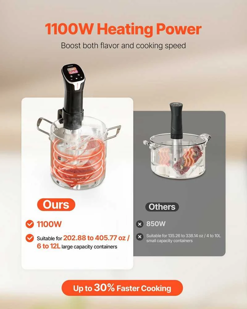 VEVOR Precizinis sous vide virimo aparatas 1100W