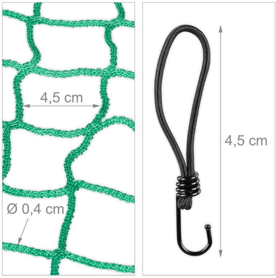 Relaxdays Priekabos ir bagažo tinklas 3 x 4 m