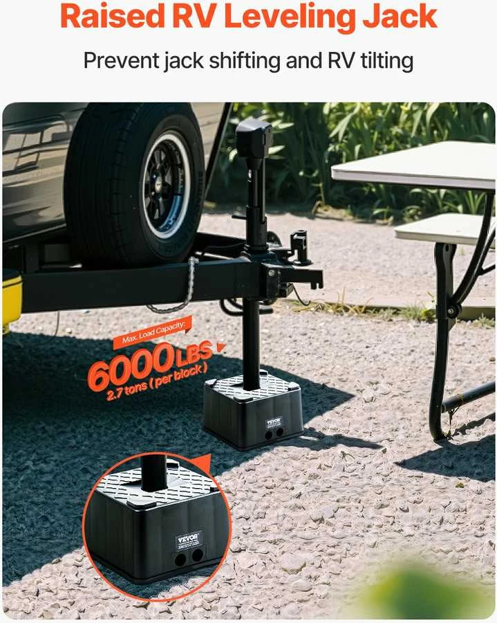 VEVOR Priekabos stovo blokas 6 cm aukščio