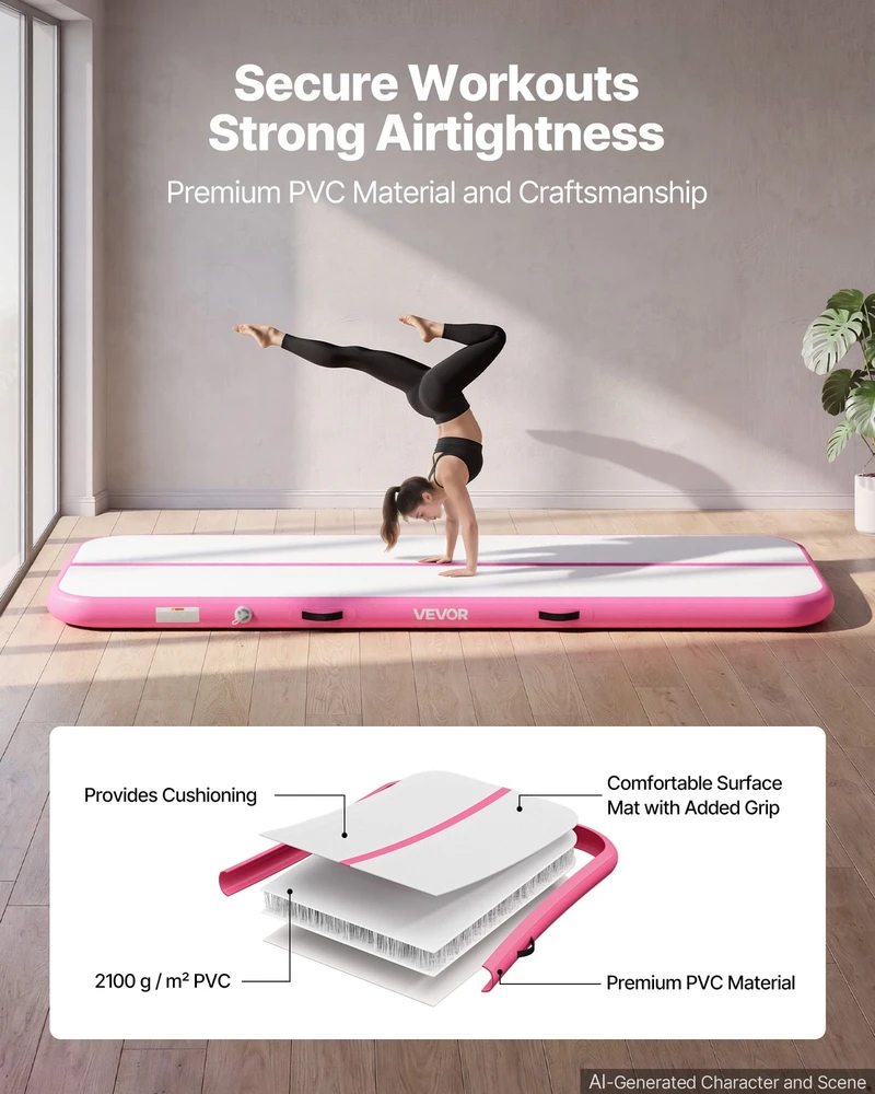 Pripučiama gimnastikos air mat 3 m